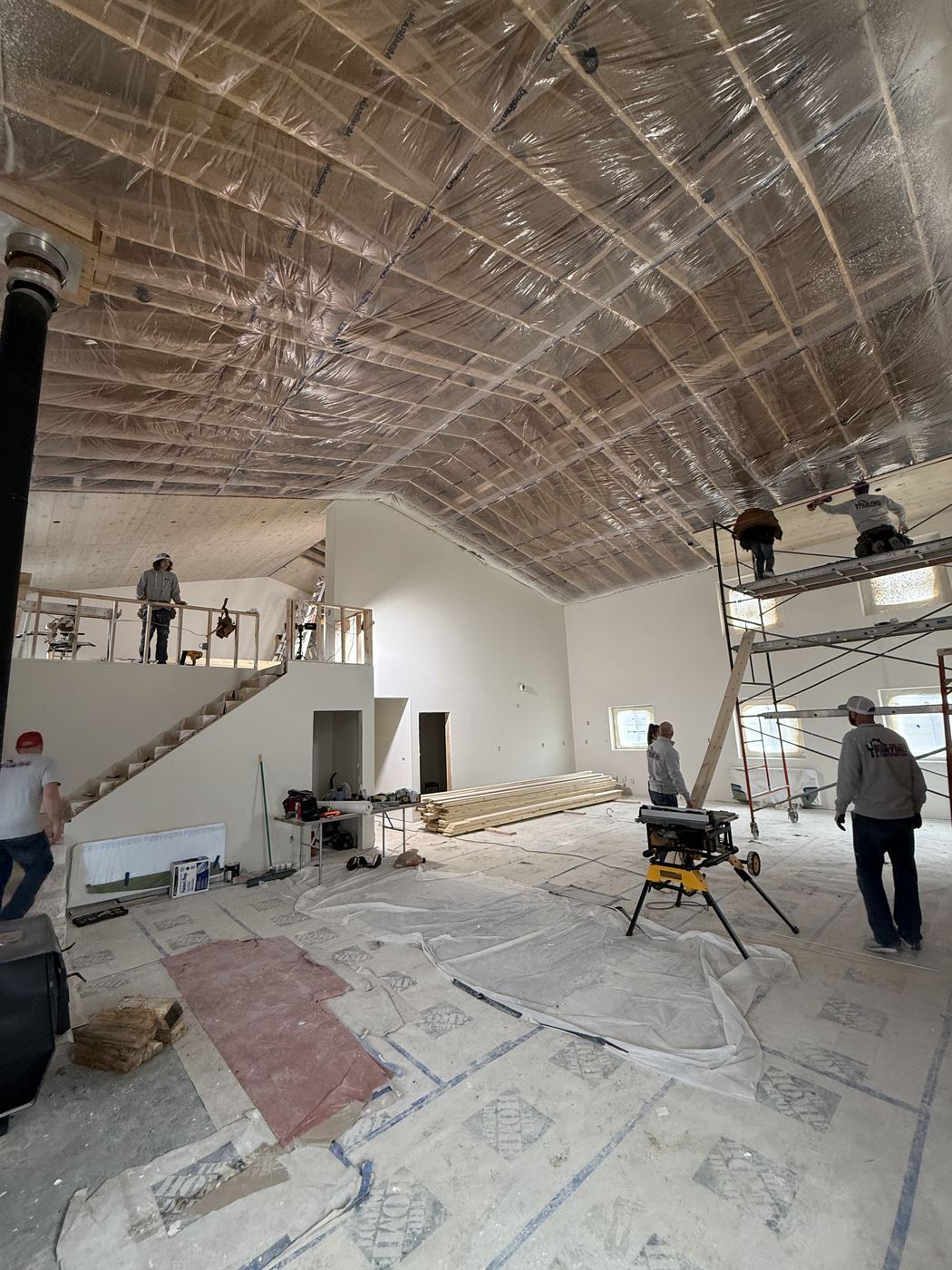 Residential interior construction — framing and finish work by Silver Valley